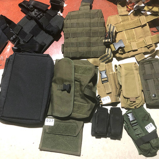 出众者战术手枪双联弹夹袋p1工具袋手电筒套wargame用品下场装备