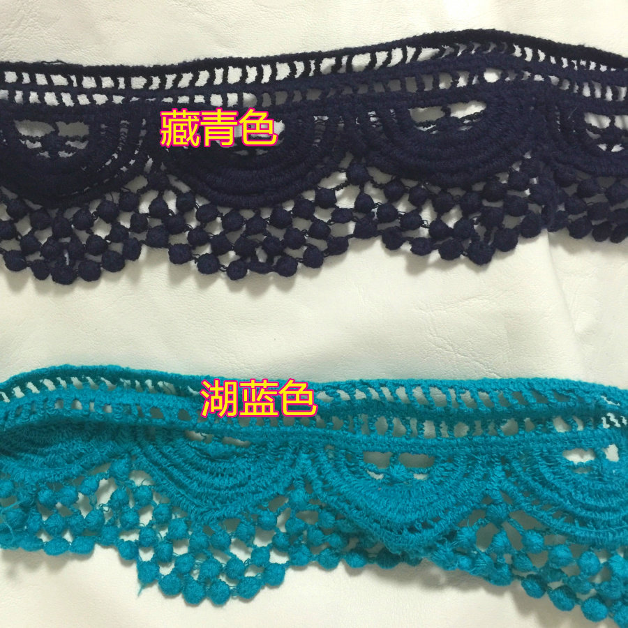 全棉水溶蕾丝边民族花边装饰辅料藏青色 湖蓝色diy衣服材料宽6cm|ruв категории домашний ткань, швейная diy материалов, инструментов и готовой продукции, швейная diy аксессуары/аксессуары/аксессуары, ткань паста - от Buy2taobao.com для оказания профессиональной услуги покупки агента Taobao