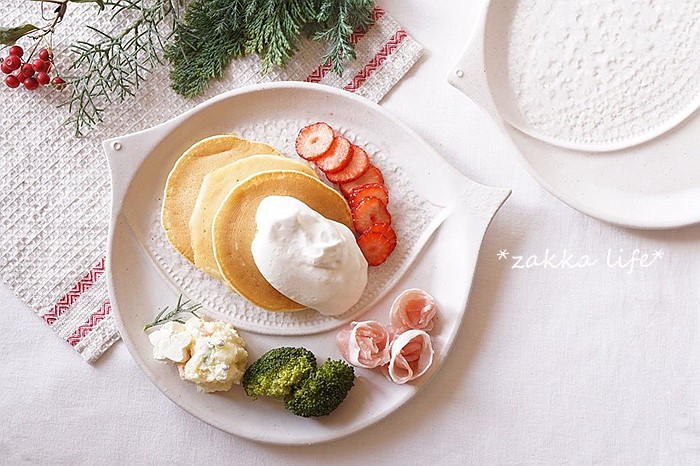 【现货】进口 益子烧 ZAKKA 复古做旧森女风作家款粗陶鸟盘 餐具