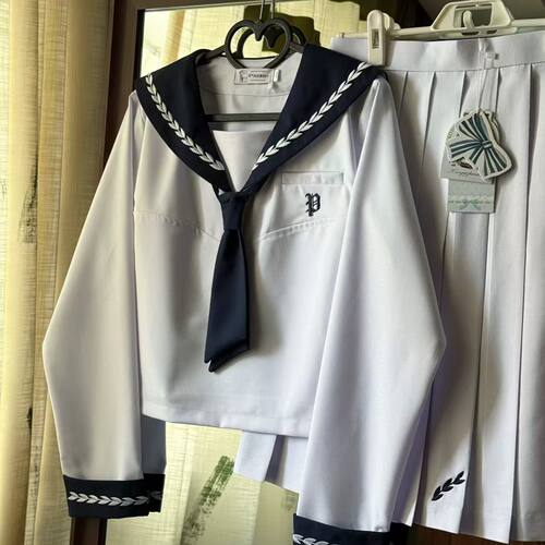 《空气站台》空气穗长袖短袖麦穗JK水手服学生校服制服套装学院风