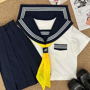 小甜町正版日系基础款jk制服新白三本软姐妹水手服套装学院风班服