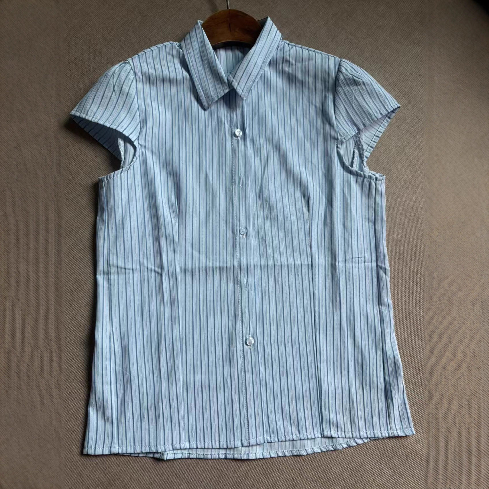 小海鸥条纹修身短袖Polo