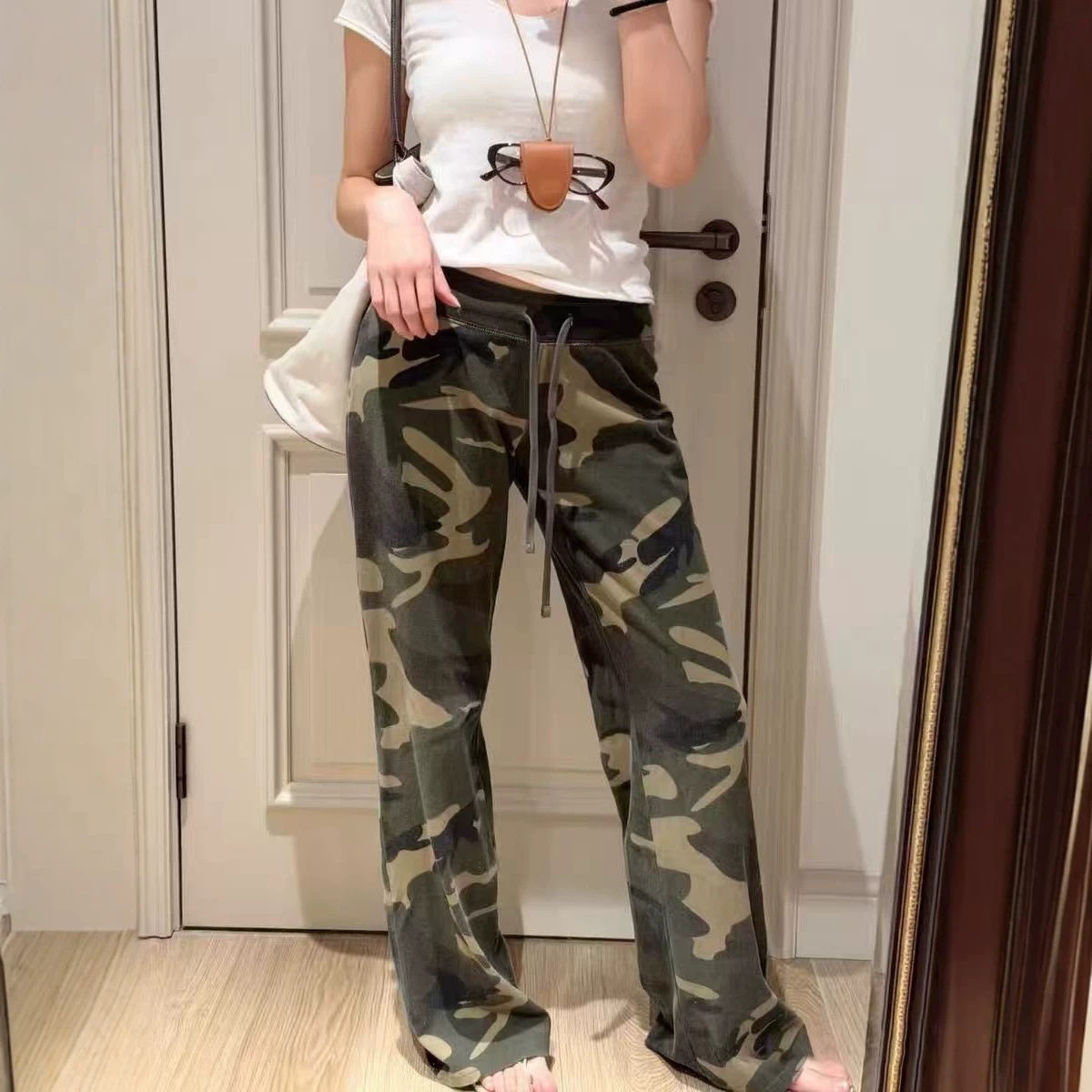 小海鸥迷彩阔腿卫裤06