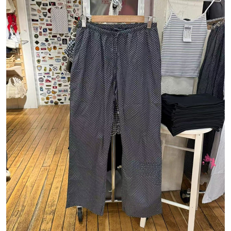 小海鸥秋冬松紧腰阔腿裤