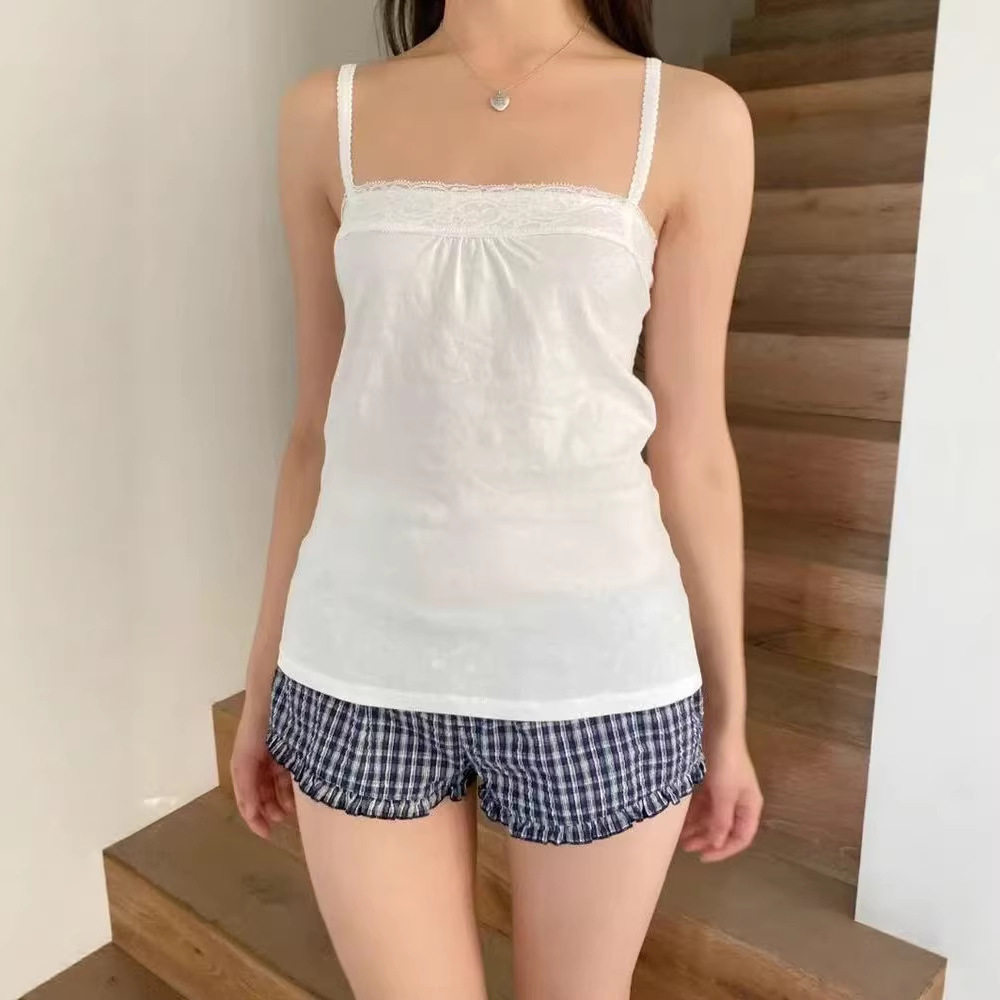 小海鸥蕾丝吊带背心35