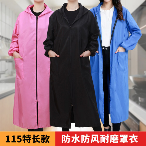 防污工作服特长有袖围裙罩衫