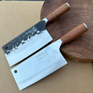 可送礼仙湖钢刀9C手工锻打斩切刀厨师专用刀切鱼生刀牛肉刀切菜刀