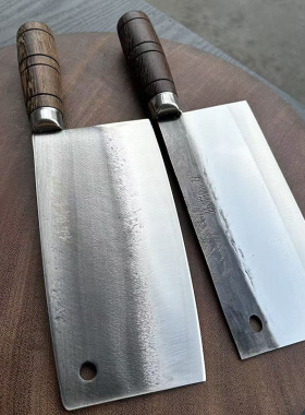 广西仙湖吹毛断发高洛钢锻打超薄切片刀厨师家用菜刀鱼生刀斩切刀