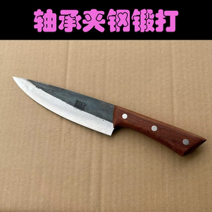 广西仙湖手工锻打夹钢刀轴承钢剔骨刀分割刀宰羊猪肉刀8寸牛肉刀