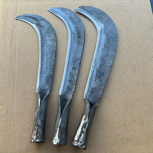 仙湖镰刀超好用弹簧钢纯手工锻打镰刀砍甘蔗砍香蕉割草镰刀砍竹子