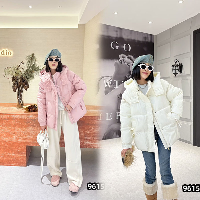 五姐家设计感小众连帽棉服女秋冬新款200斤宽松棉衣外套大码女装