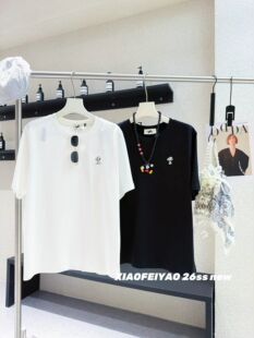 晓肥妖家卡通重工刺绣史努比正肩短袖女夏季200斤宽松T恤大码女装