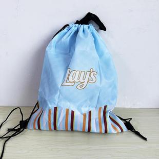 折叠包抽绳包手拎袋收纳包40cmX35cm抽绳袋收纳袋聚酯纤维