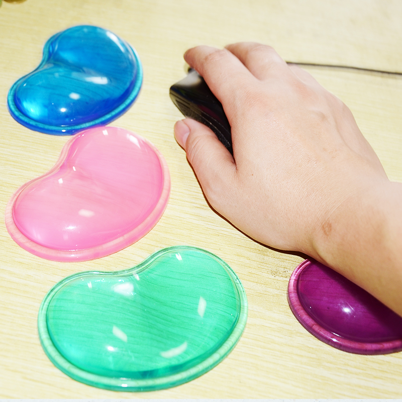 透明卡通硅胶办公水晶手腕垫