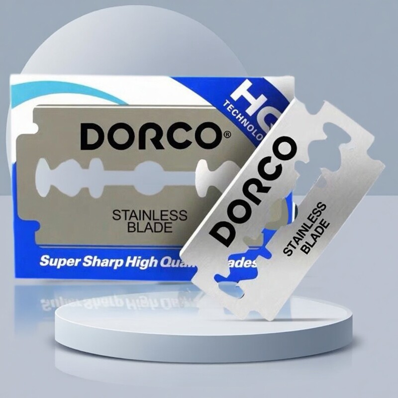 正品韩国进口多乐可DORCO不锈钢双面剃须修眉刮胡刀德高刀片100片