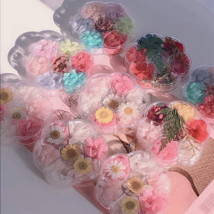 脸部贴花化妆干花贴脸饰品花瓣妆容拍照影楼写真仙女妆 林小宅同款