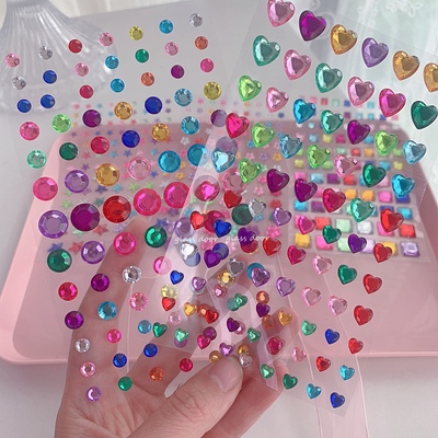 水晶贴纸钻石儿童爱心装饰韩国
