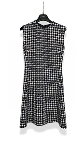 GIADA迦达米兰代购24秋冬新款无袖时光涟漪小香风棋盘格纹连衣裙