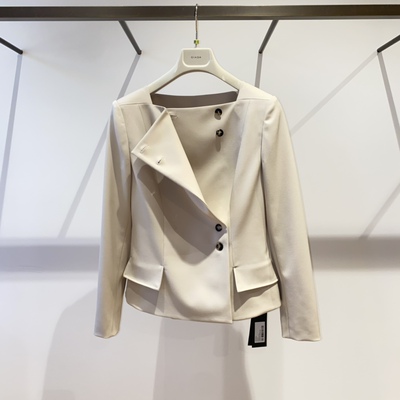 GIADA正品代购23年春夏新款长袖通勤修身羊毛大衣短外套