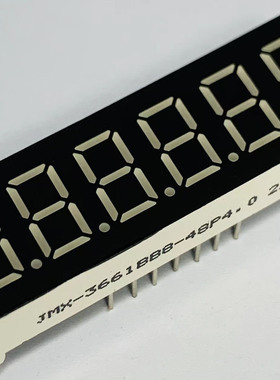 0.36英寸六位数码管七段带小数点共阴共阳七彩白光定制6位43.5*14