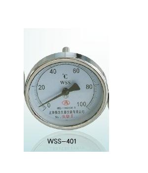 上海傲龙轴向双金属温度计WSS401工业管道水温计 mc00280019