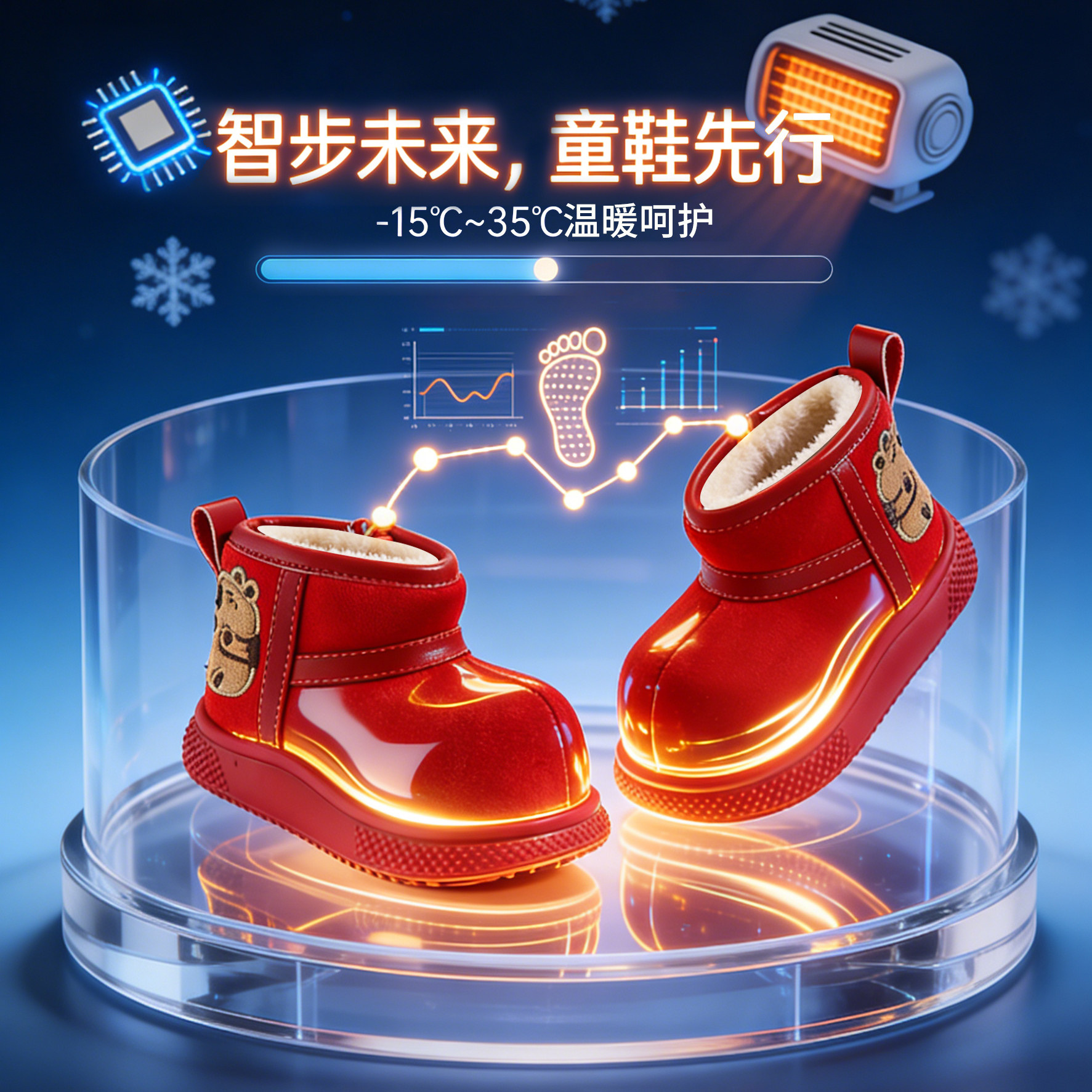 智步未来儿童雪地靴2026冬季新款加绒保暖棉鞋男童宝宝防水女童鞋,童鞋/婴儿鞋/亲子鞋,雪地靴,淘宝优惠券,粉丝福利购,淘宝优惠卷