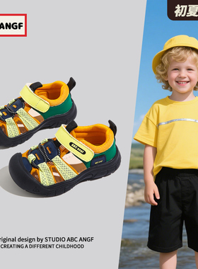 ABC ANGF官网宝宝凉鞋2026夏季新款男童软底户外溯溪鞋女童运动鞋