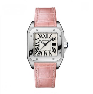 新款山度士手表经典复古罗马男表女表皮带 休闲男装对表新款腕表