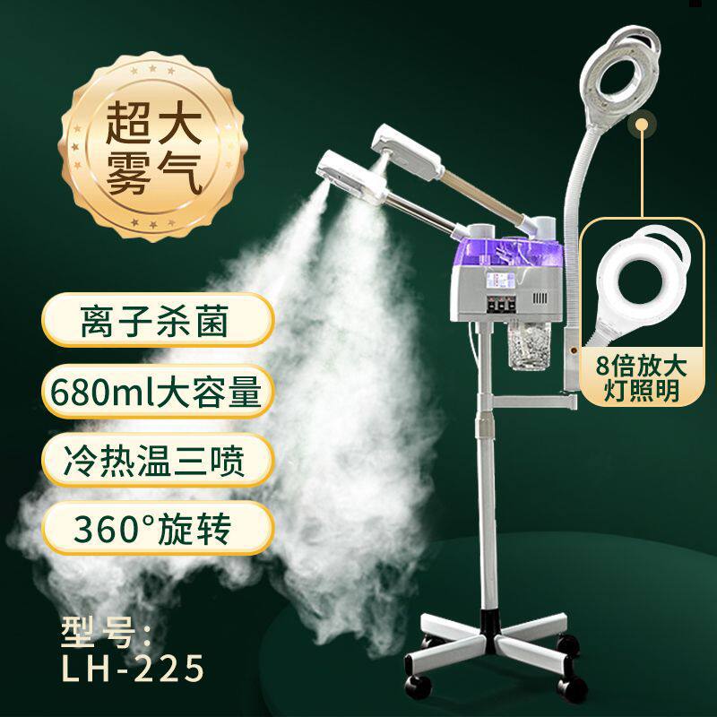 跨境冷热双喷蒸脸器喷雾机面部补水器美容院水疗双管冷喷热喷仪