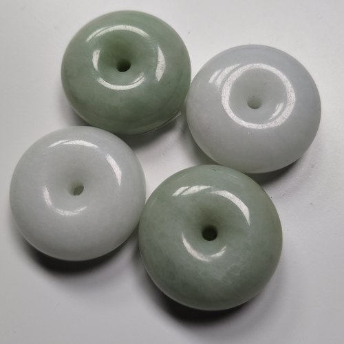 西安蓝田玉兵马俑同款天然正品如意平安扣翠绿淡青纯白挂坠带证书