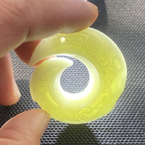 陕西天然正品蓝田玉时来运转吊坠挂件男女吊坠兵马俑同款证书包邮