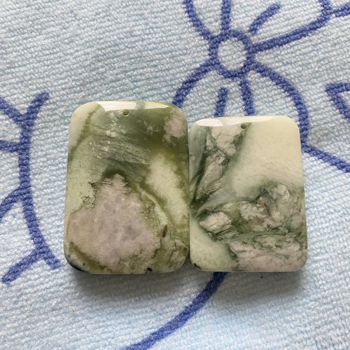 天然蓝田玉平安无事牌吊坠挂件