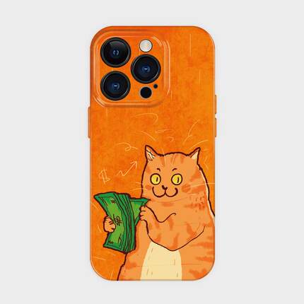 数钱~适用iphone16苹果15promax手机保护壳小米14女生新款13可爱搞怪趣味12小众不撞款华为mate70全包外壳p60