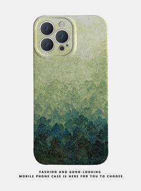 适用苹果华为iPhone17 15promax13 16 12 14reno9mate40/p50新款nova10x90pro情侣手机壳iqoo12抽象拼色油画