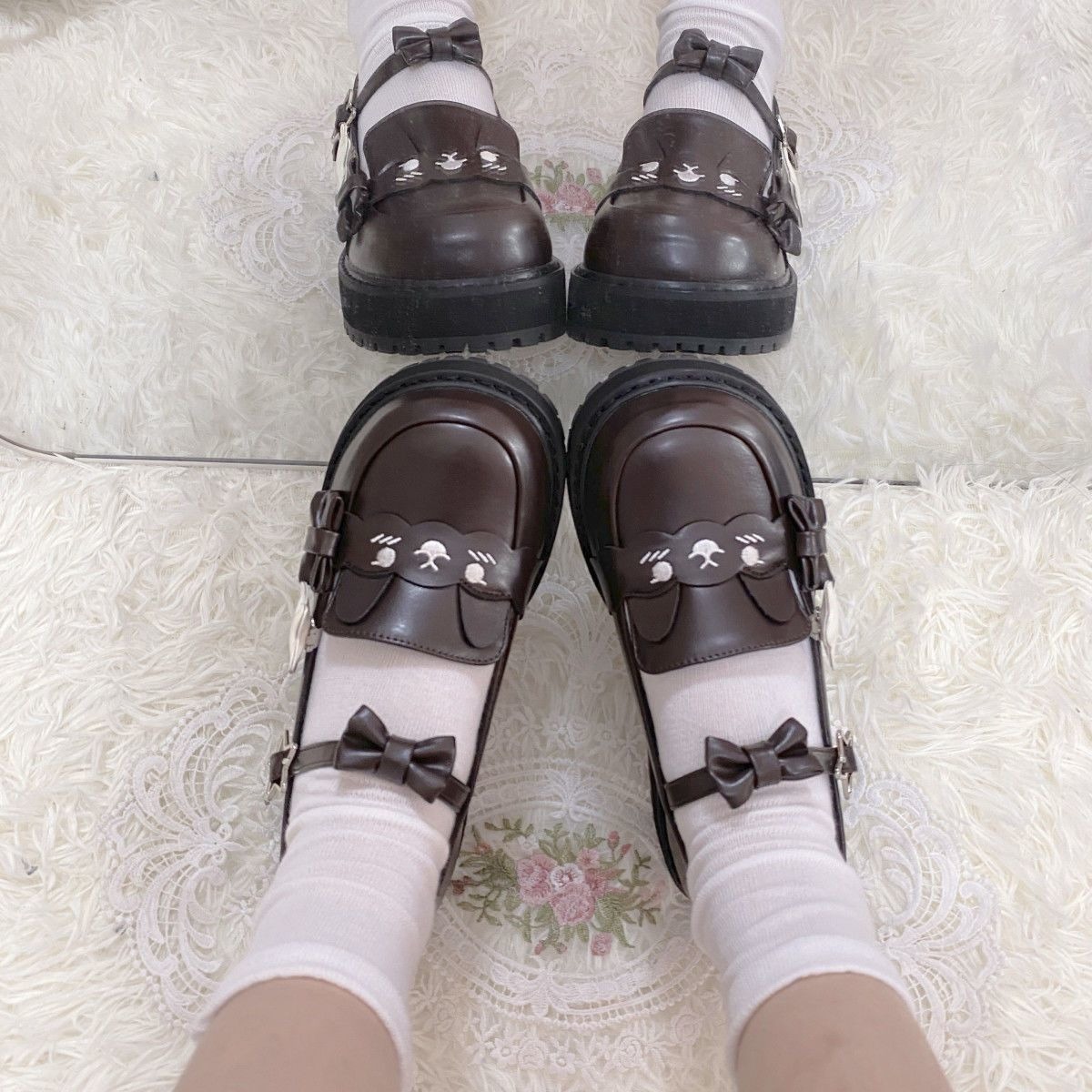 日系玛丽珍jk制服lolita小皮鞋