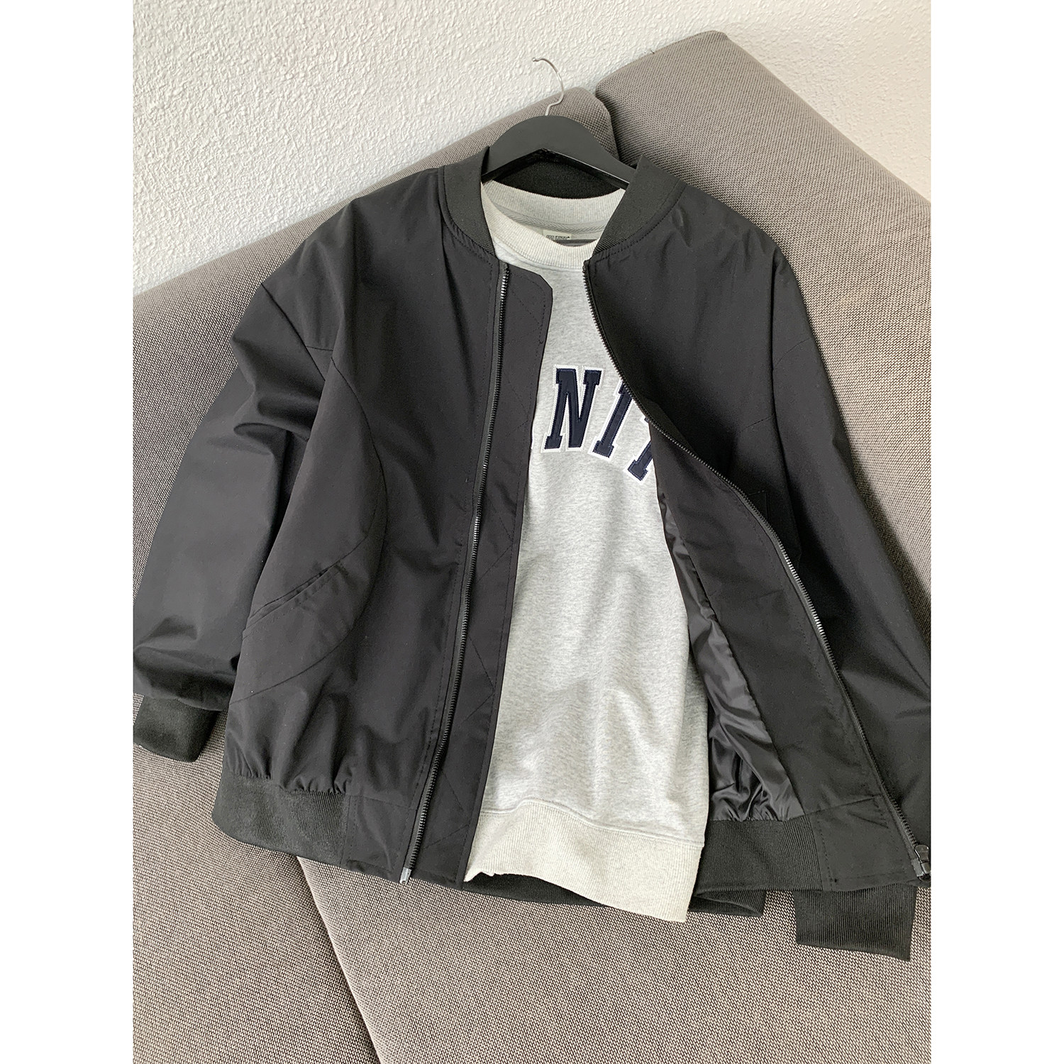 特批40新款宽松棒球服飞行员夹克1408-JK7803-P40,男装夹克,四季星座1408（原星座1613）