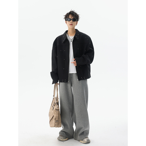 新款垫肩夹克外套数据款主推现货1408-JK5127-P95控108图片