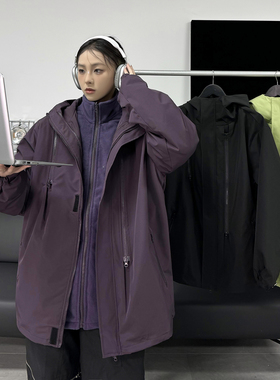 可拆加绒三合一防水冲锋衣(外套内搭拉链可拉一起）MY034-P100