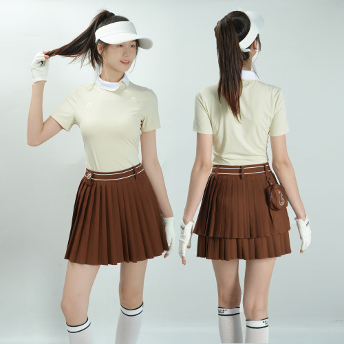 女士短袖夏季高尔夫女装短袖上衣
