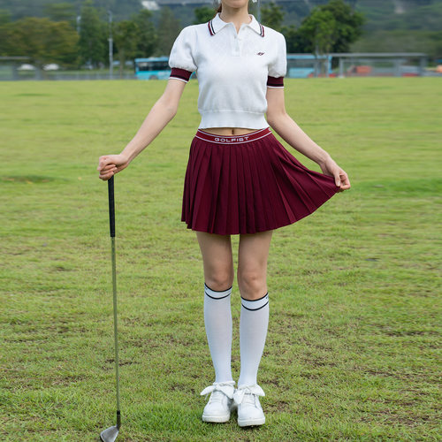 高尔夫女士短袖裙子夏季速上衣
