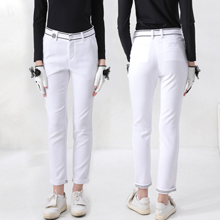 子长裤 女弹力裤 子女golf服装 春秋季 球裤 裤 女九分裤 高腰高尔夫女装