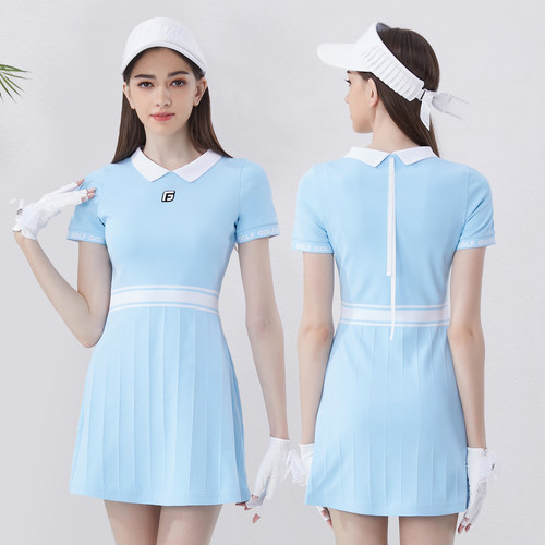 显瘦夏季高尔夫网球连衣裙女