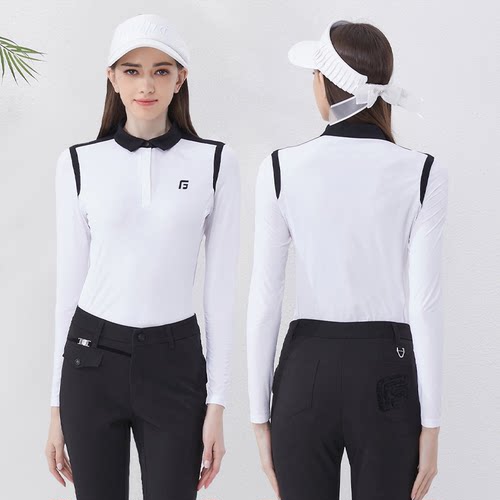夏季高尔夫女装长袖长裤套装女