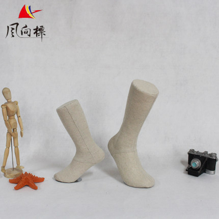 新款脚模包布男女脚模运动袜模加厚磁铁假人脚袜子展示