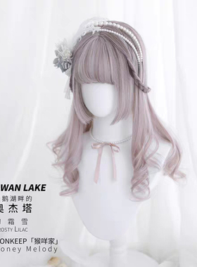 风向标cos假发展示毛娘专用头模包布兽头支架项链丝巾陈列哑白