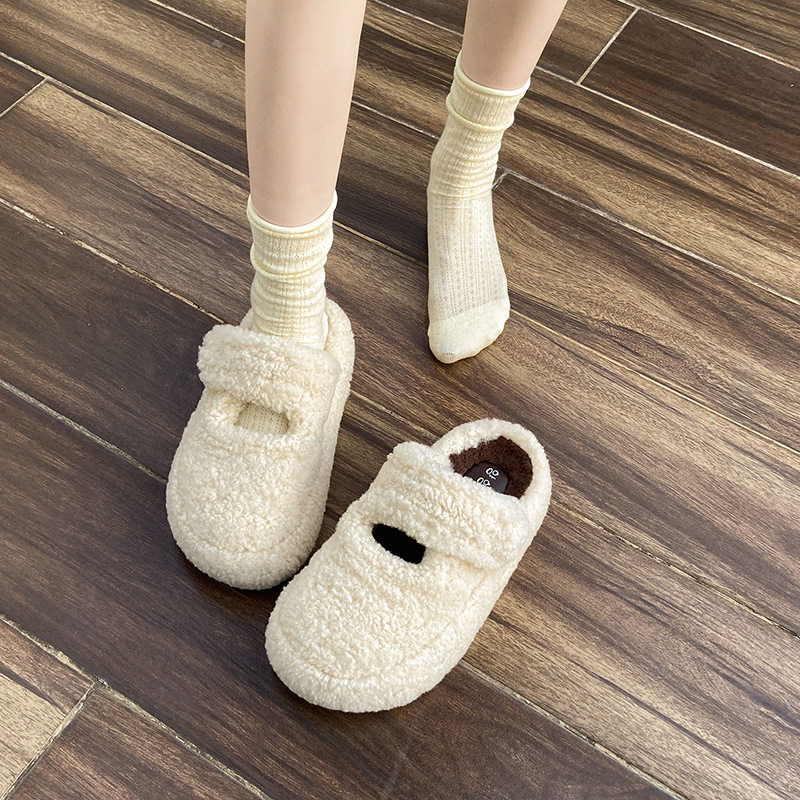 网红简约百搭毛毛拖鞋女外穿2025秋冬新款厚底时尚休闲棉拖鞋,女鞋,其他拖鞋,淘宝优惠券,粉丝福利购,淘宝优惠卷