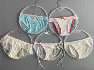 女M码 日单女士甜美风弹力三角内裤 杂款