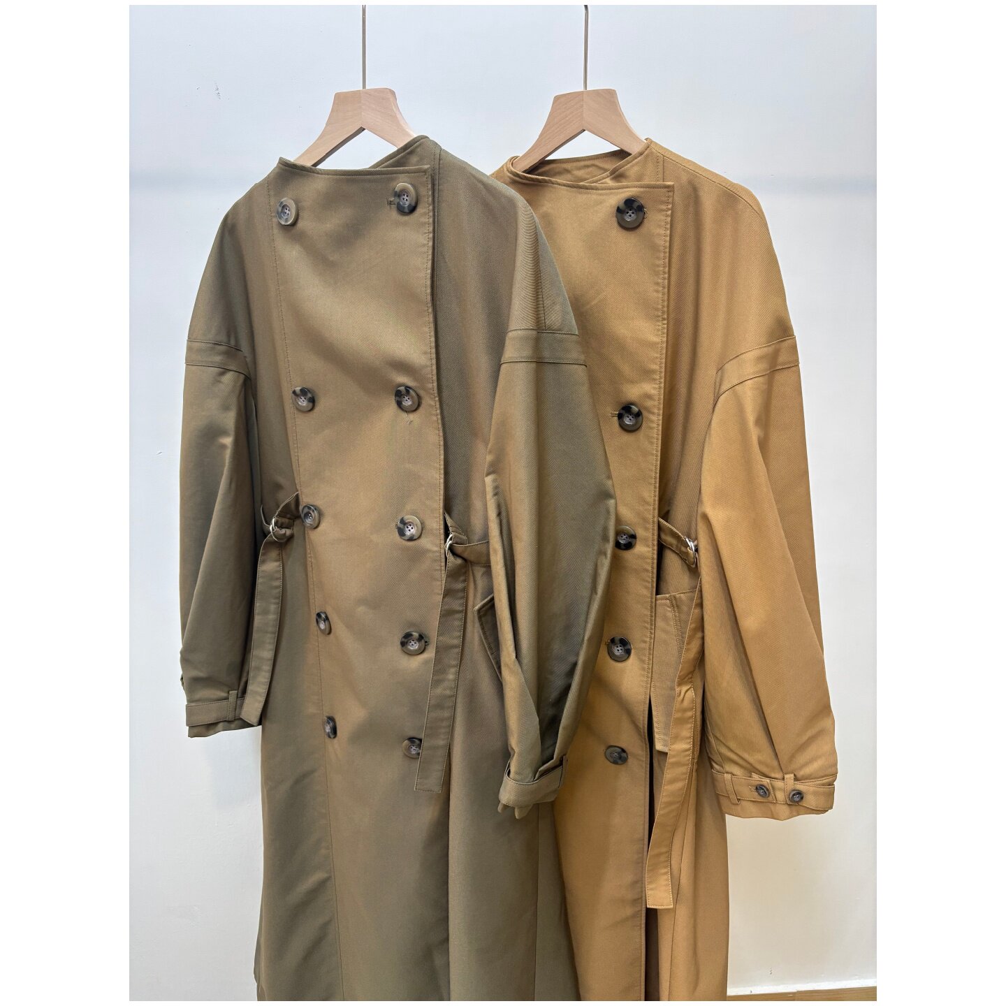 日本设计师品牌宫廷袖风衣女春秋