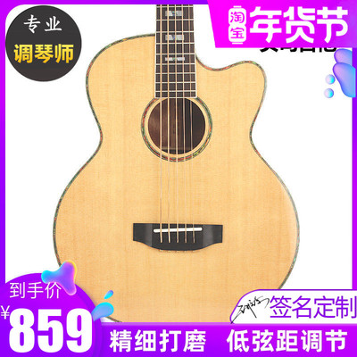 Acoustic Bass贝司吉他单板木贝司斯四五4 5弦全单电箱原声电贝司