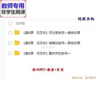 人教版美术二上《花花衣》公开课全套课件教案PPT视频教师用